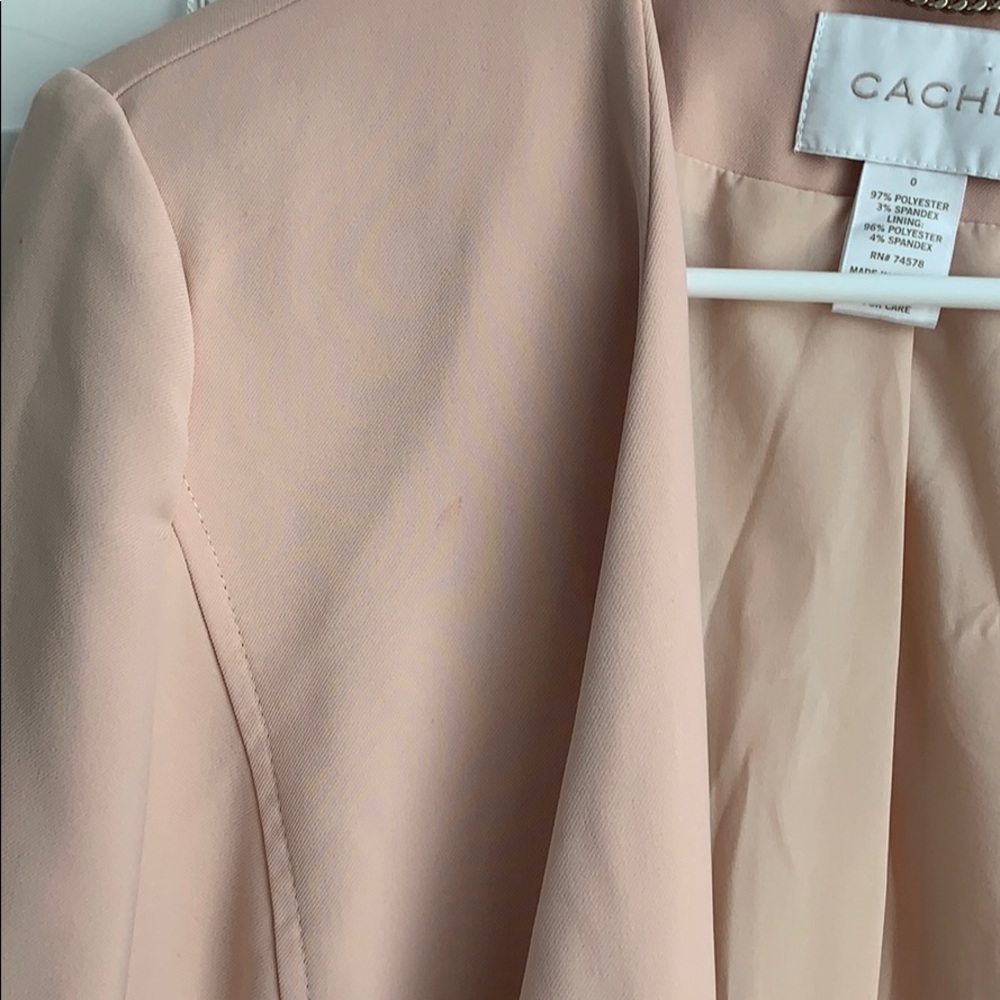 Millenial Pink Caché Blazer - Picture 2 of 5